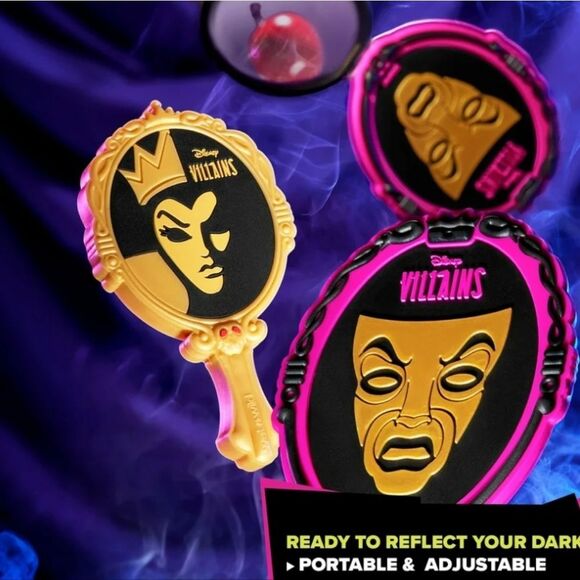Wet-n-Wild X Disney Villains Hand Mirror- Gold/Black - Picture 4 of 11